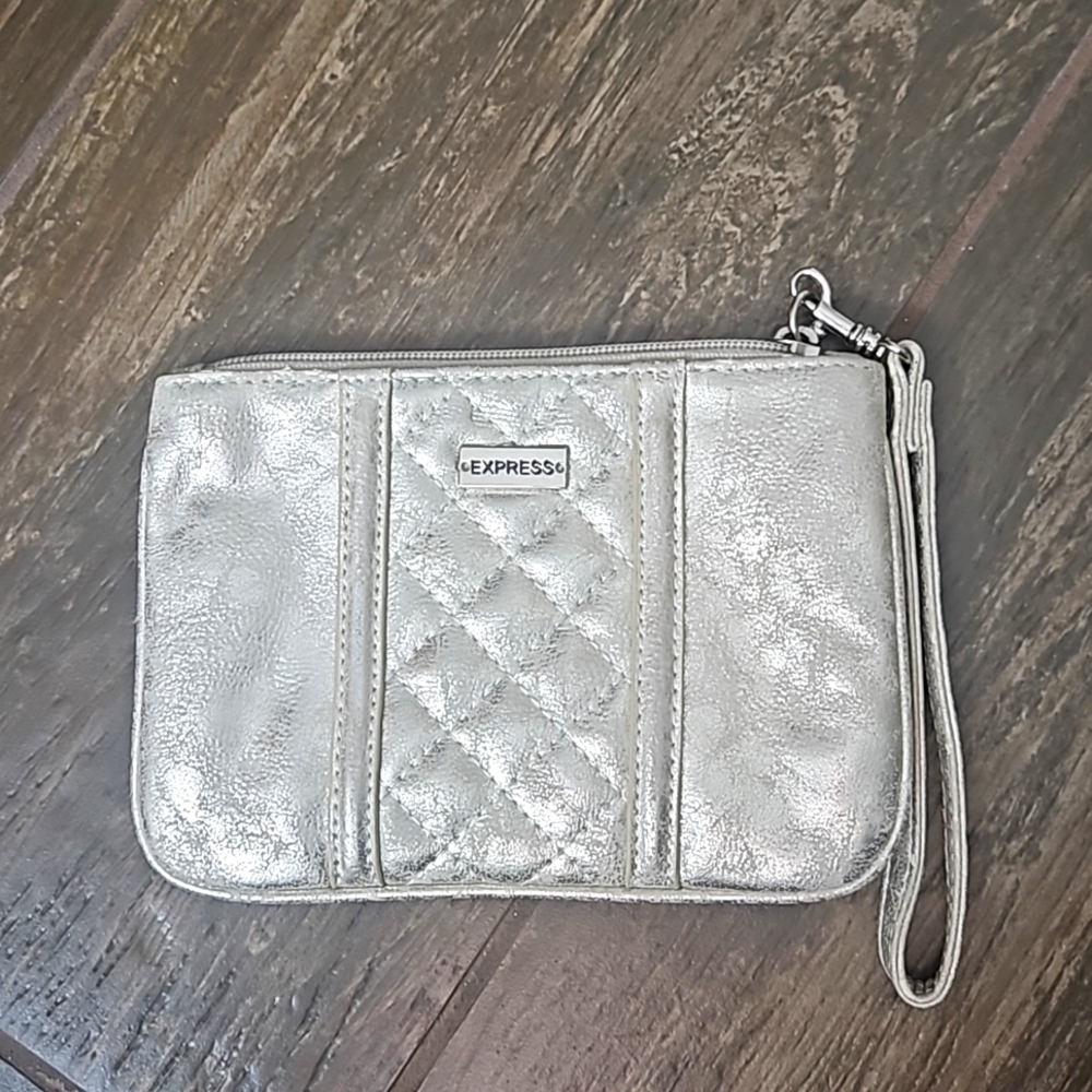 Express Wristlet Metallic Gold